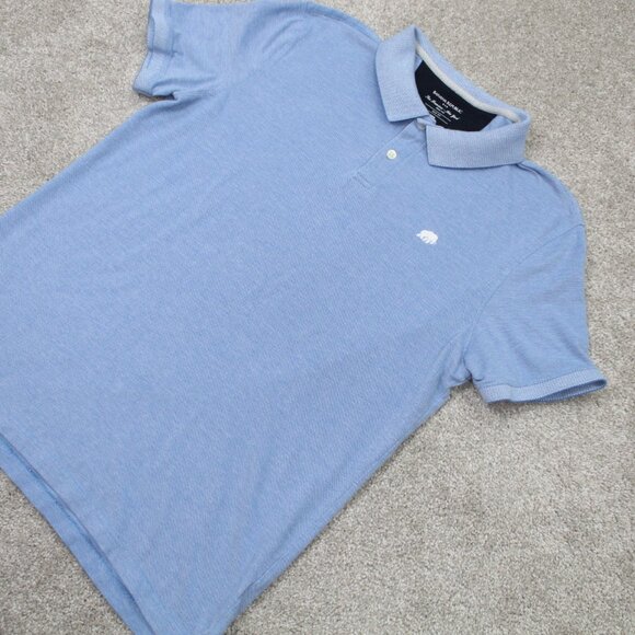 Banana Republic Polo Shirt Mens XL Blue Slim Fit Cotton Short Sleeve Pullover - Picture 3 of 12